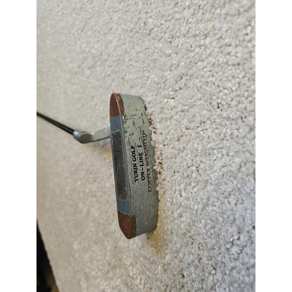 Turin Golf On-Line I Putter‎ Unisex 35" Silver Copper Weighted Vintage
